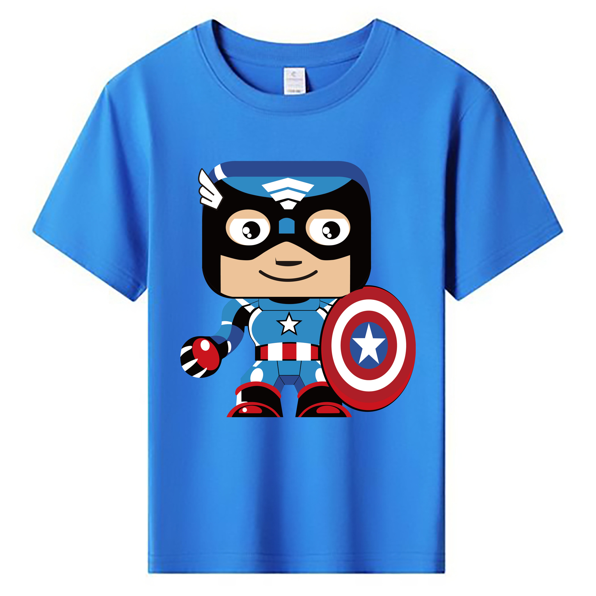 （画像用） アベンジャーズ The Avengers 綿100％キッズTシャツ（フロントプリント）